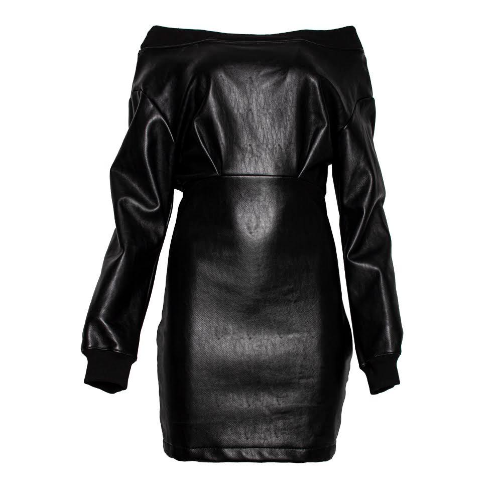  Rta Size Medium Black Leather Dress