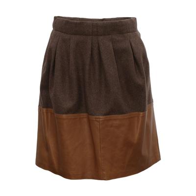 Brunello Cucinelli Size Medium Brown Skirt