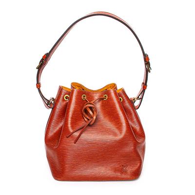 Louis Vuitton Brown Epi Drawstring Handbag