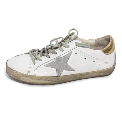 Golden Goose Size 42 White Superstar Sneakers