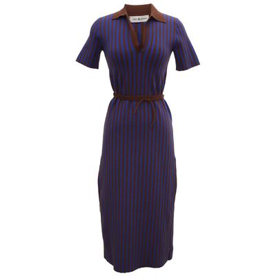 Tory Burch Size XS Plaited-Rib Polo Dress 