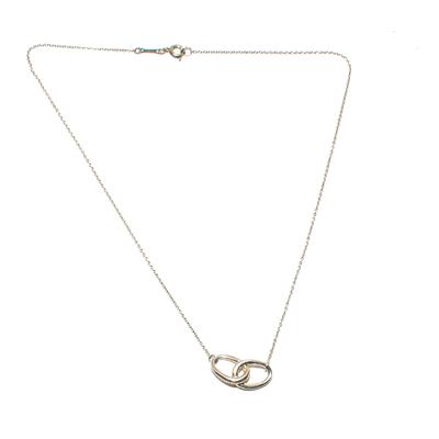 Tiffany & Co Sterling Silver Elsa Peretti Interlocking Necklace