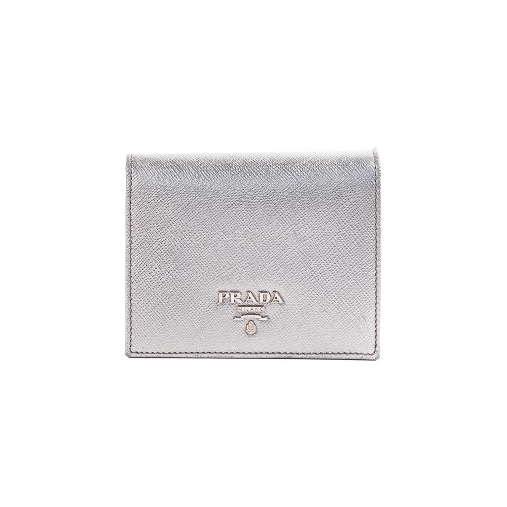  Prada Silver Wallet