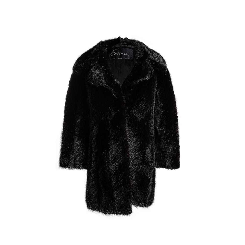  Evans Size Medium Black Mink Fur Coat