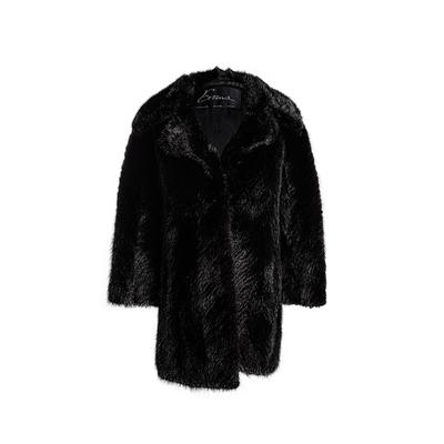 Evans Size Medium Black Mink Fur Coat
