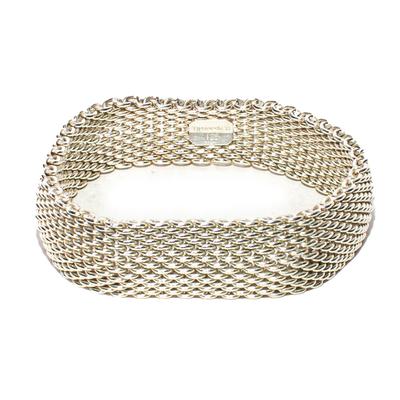 Tiffany & Co Sterling Silver Mesh Bracelet