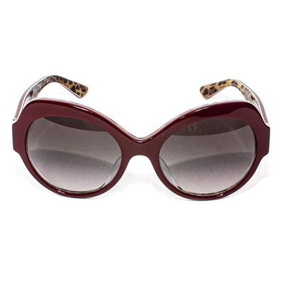 Dolce & Gabbana Burgundy Cat Eye Sunglasses