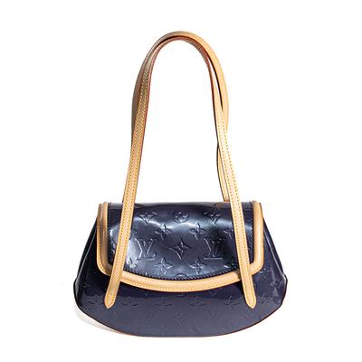Louis Vuitton Size Small Blue Vernis Monogram Shoulder Bag