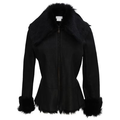 Nicole Farhi Size 8 Fur Shearling Jacket