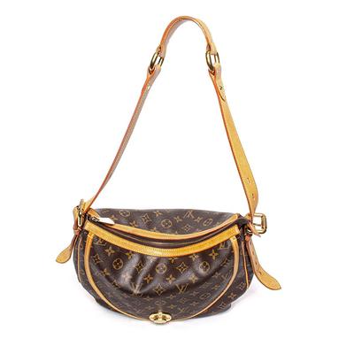 Louis Vuitton Brown Leather Tulum GM Handbag