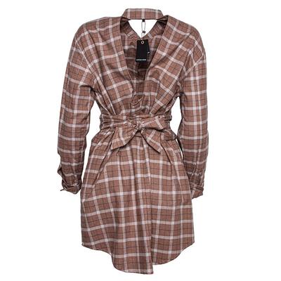 Marissa Webb Size Medium Brown Flannel Dress