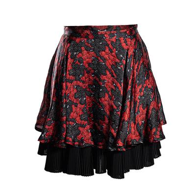 Just Cavalli Size 44 Red Berries Skirt
