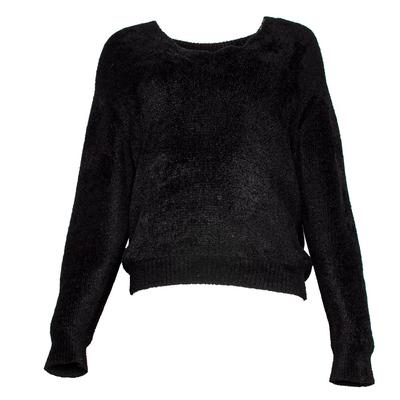 Balenciaga Size Small Black Bateau Neckline Sweater