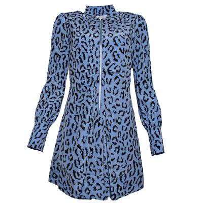 ALC size 6 Blue Cheetah Print Dress