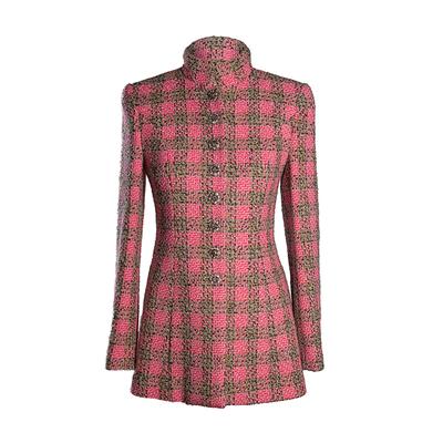 Chanel Size 36 Pink And Green Coat
