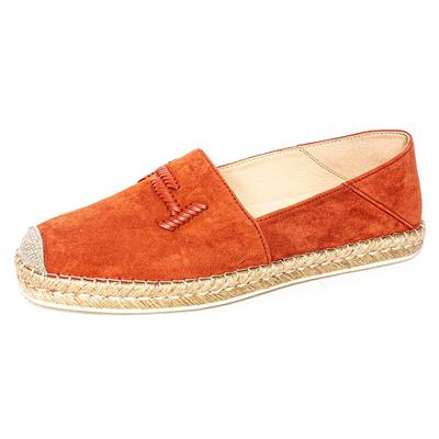 Tod's Size 39.5 Orange Suede Shoes