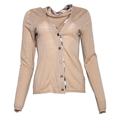 Burberry Size Large Beige Sweater