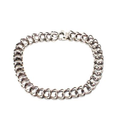 Tiffany & Co Silver Open Double Hearts Bracelet