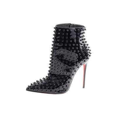 Christian Louboutin Size 38 Black Spiked Boot
