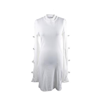 Mach and Mach Size Medium Short White Party Dress
