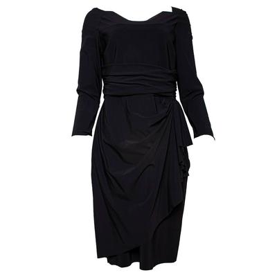 Chiara Boni Size 52 Black Dress