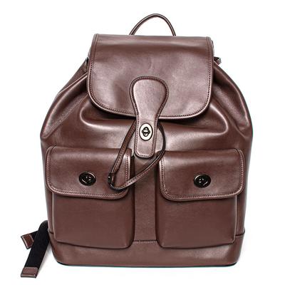 New Coach Brown Leather Backpack