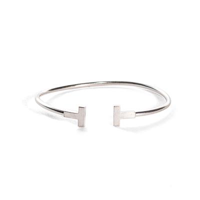  Tiffany + Co. Wire 18K White Gold Bracelet