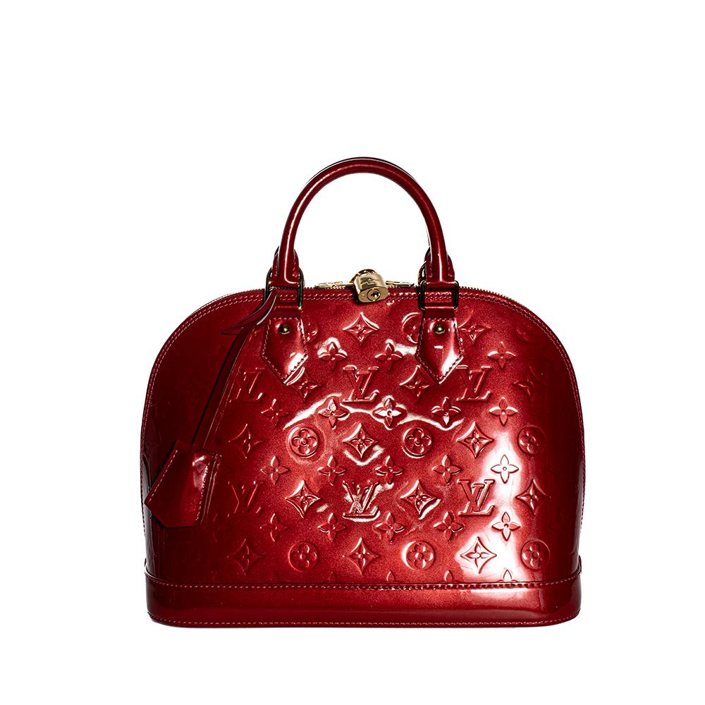 My Sister's Closet  Louis Vuitton Louis Vuitton Red Vernis Alma Handbag