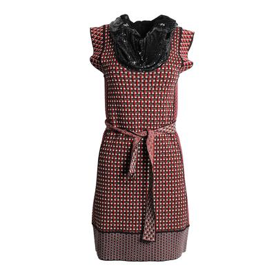 Jean Paul Gaultier x Fuzzi Size Small Belted Cowl Dress