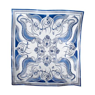 Emilio Pucci Blue Print Silk Scarf