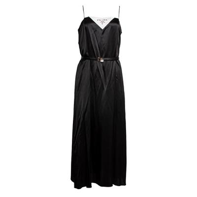 Prada Size 42 Black Dress with Belt