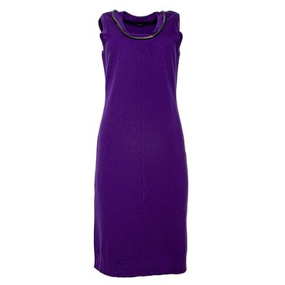 Versace Size 48 Purple Dress