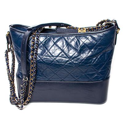 Chanel Navy Gabrielle Tote Handbag