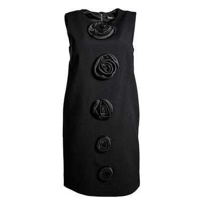 Dolce & Gabbana Size 38 Black Flower Dress