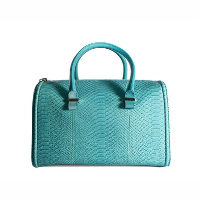 Victoria Beckham Blue Python Handbag