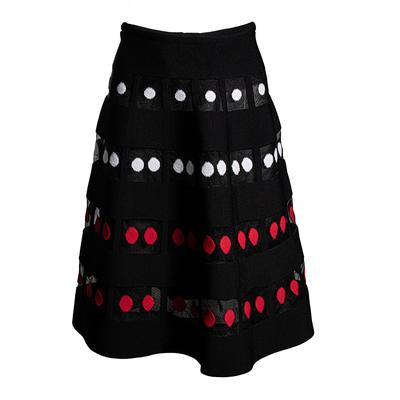 Alaia Size 38 Black Mesh Skirt