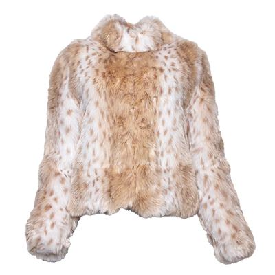 Unreal Fur Size Medium Tan Faux Fur Jacket