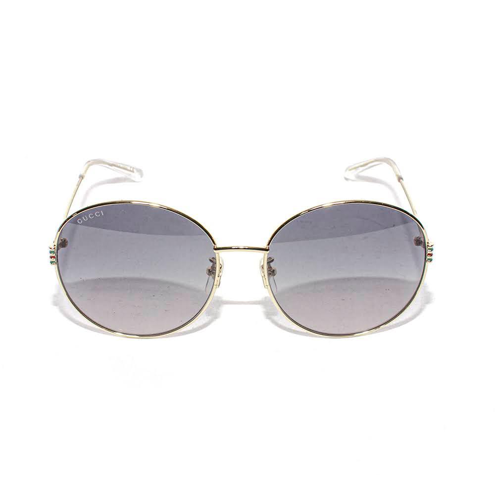 Gucci Gold Round Sunglasses