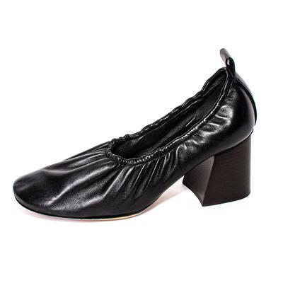 Celine Size 40 Black Leather Heels