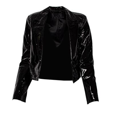 RTA Size Medium Black Patent Leather Jacket