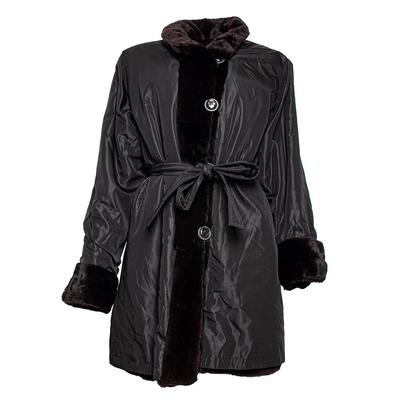 New Black Size Medium Reversible Mink Coat