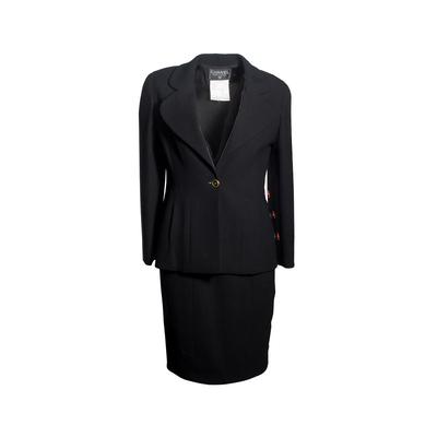 Chanel Size 40 Black Suit Set