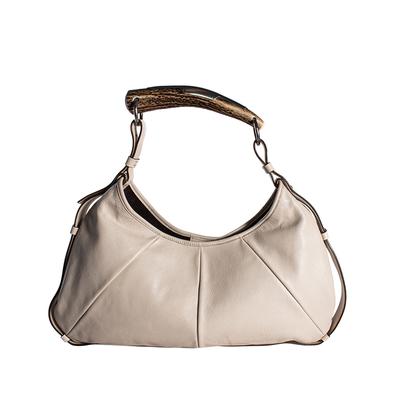 Yves Saint Laurent Cream Shoulder Bag