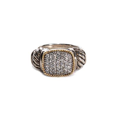 Effy Size 6.75 925 18K Diamond Ring