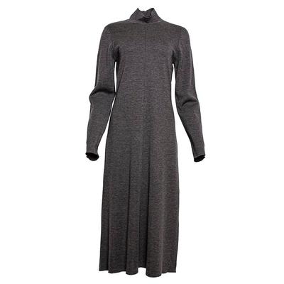 New Halston Size Large Grey Turtleneck Dress