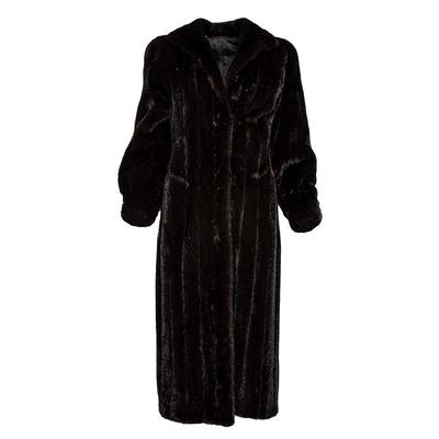 Full Length Size 6 Brown Mink Coat