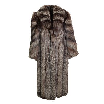 Evans Furs Size Medium Silver Fox Coat
