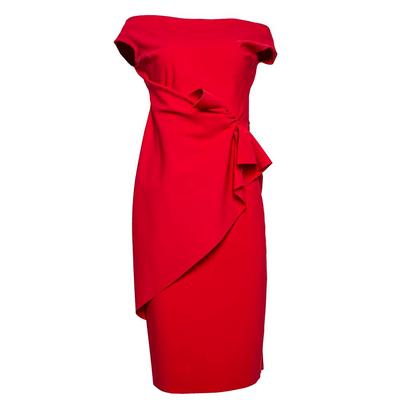 Chiara Boni Size 46 Red Dress
