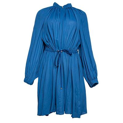 Tibi Size Medium Blue Drawstring Dress