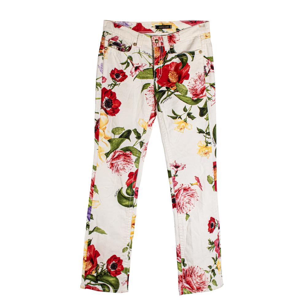  Roberto Cavalli Size 28 Floral Pants